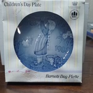 Blue Children's Day Plate